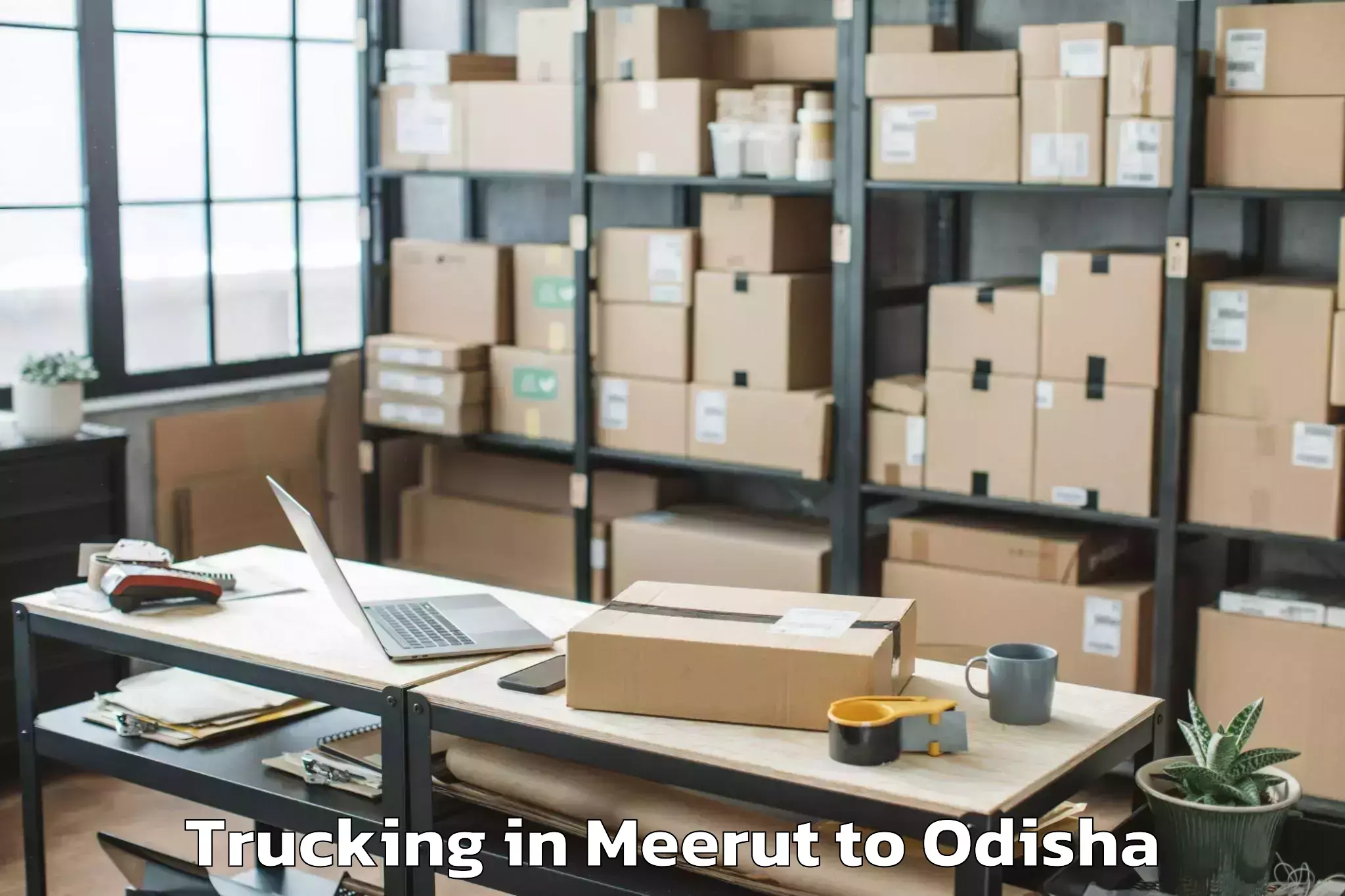 Easy Meerut to Choudwar Trucking Booking